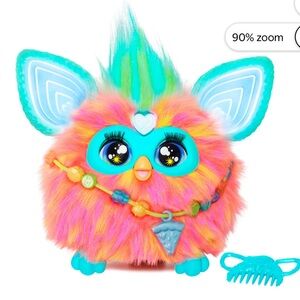 Furby Coral Plush Toy, Voice Activated, 15 Fashion Accessories, Interactive Toys